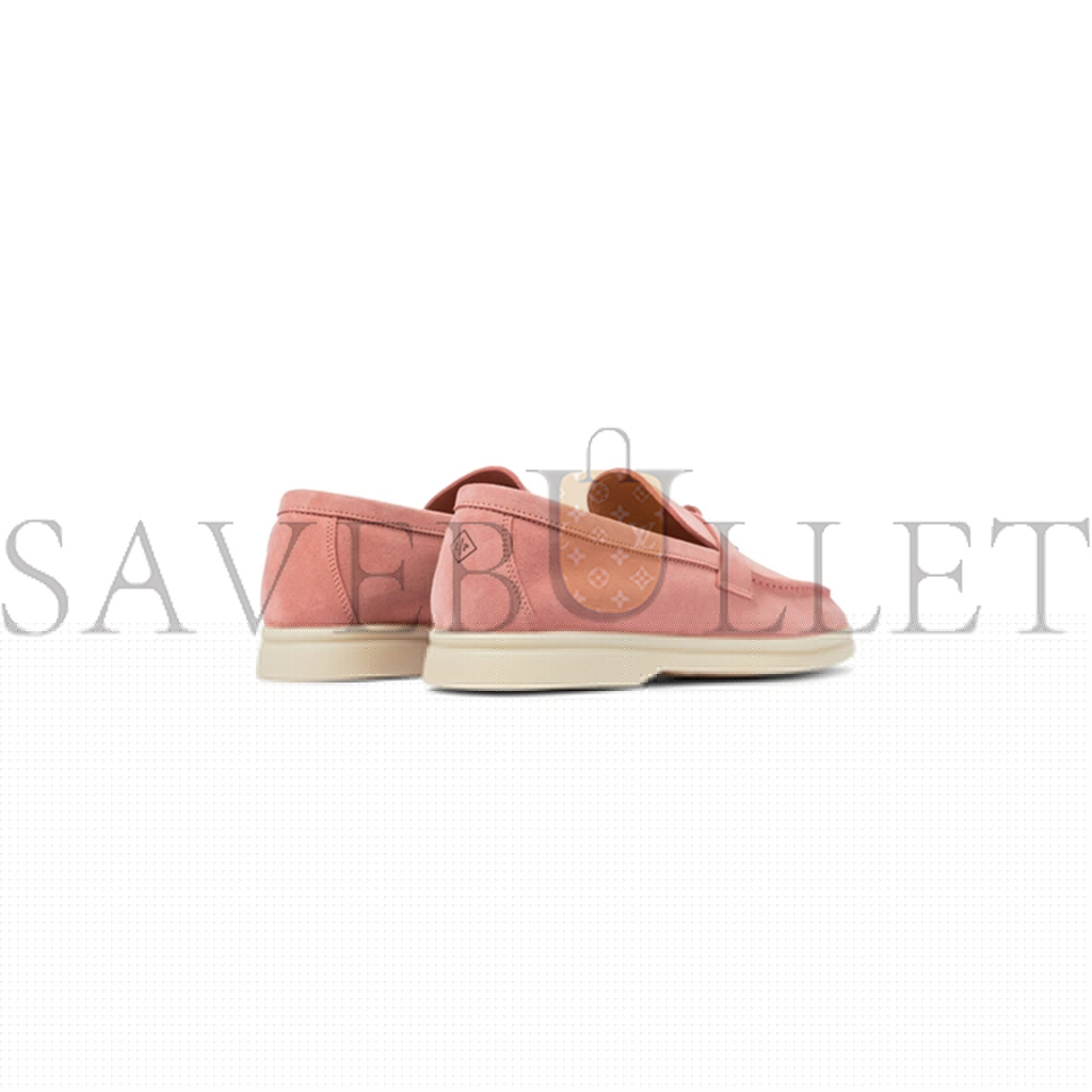 L**o p*ana summer charms walk suede loafers in pink fan1518
